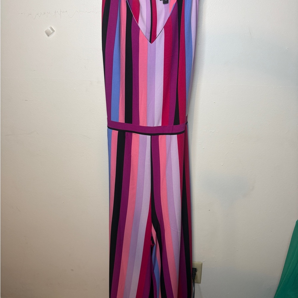 Colorful Striped One Piece Jumpsuit
